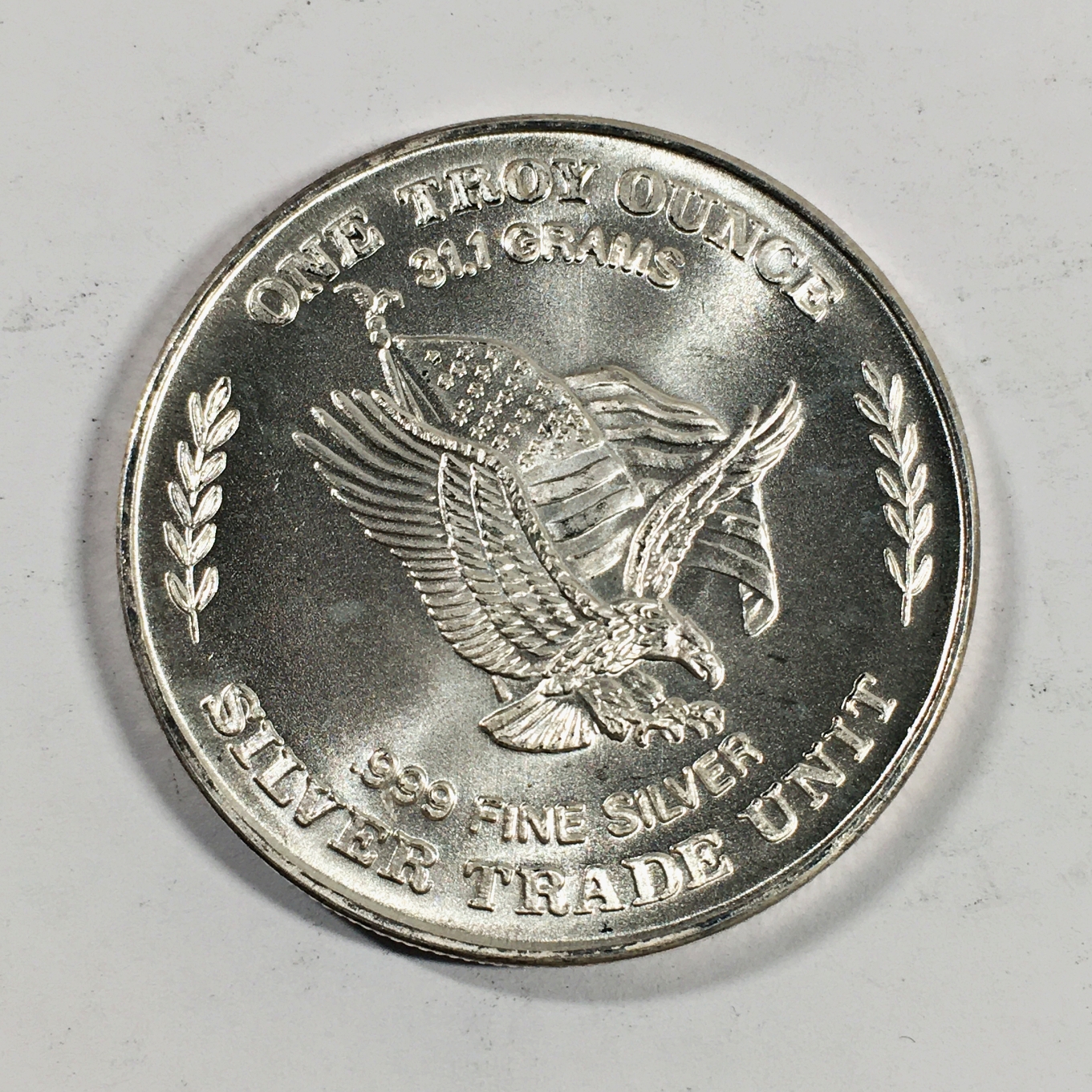 1 Troy Ounce Of Fine Silver 999 One Troy Ounce .999 Fine Silver Round*Minted From the US Strategic