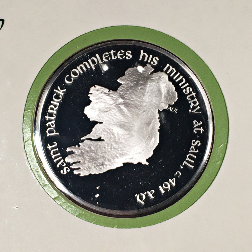 Saint Patrick's Commemorative Silver Medal with Portfolio and Story ...