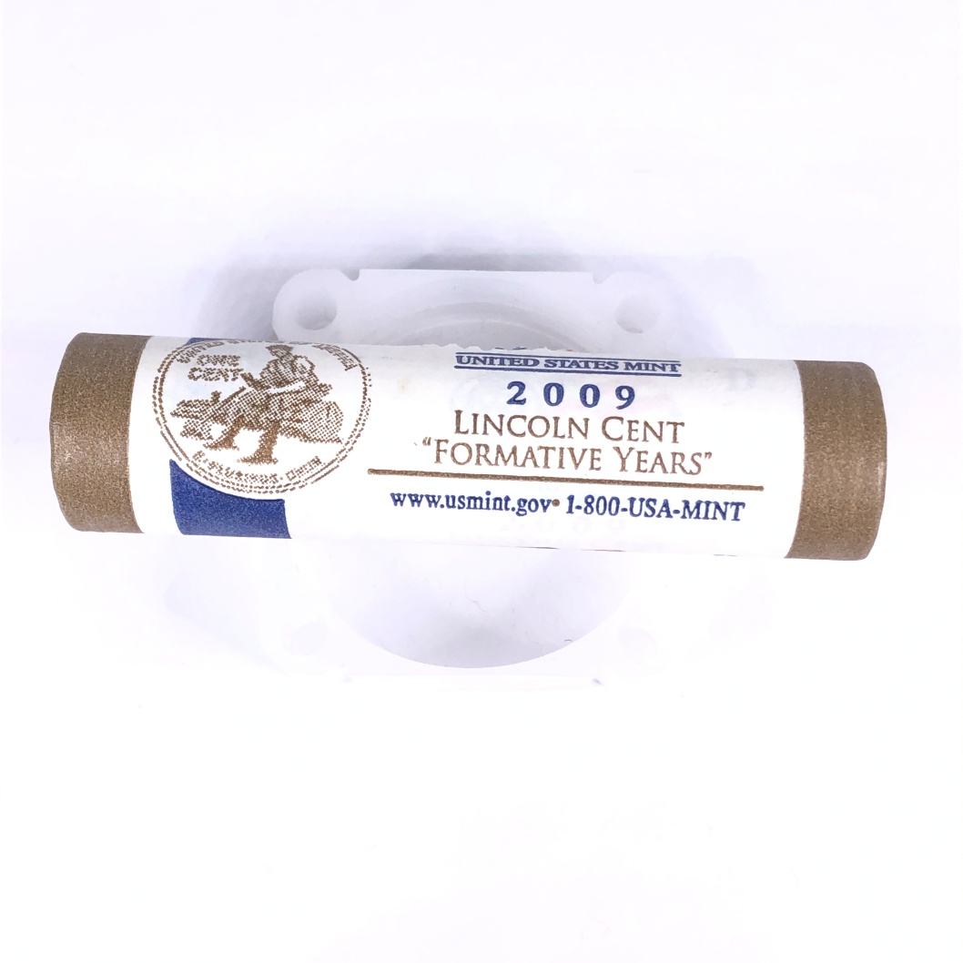 SEALED/UNOPENED US Mint 50c Roll of 2009-D Lincoln Head Formative Years ...