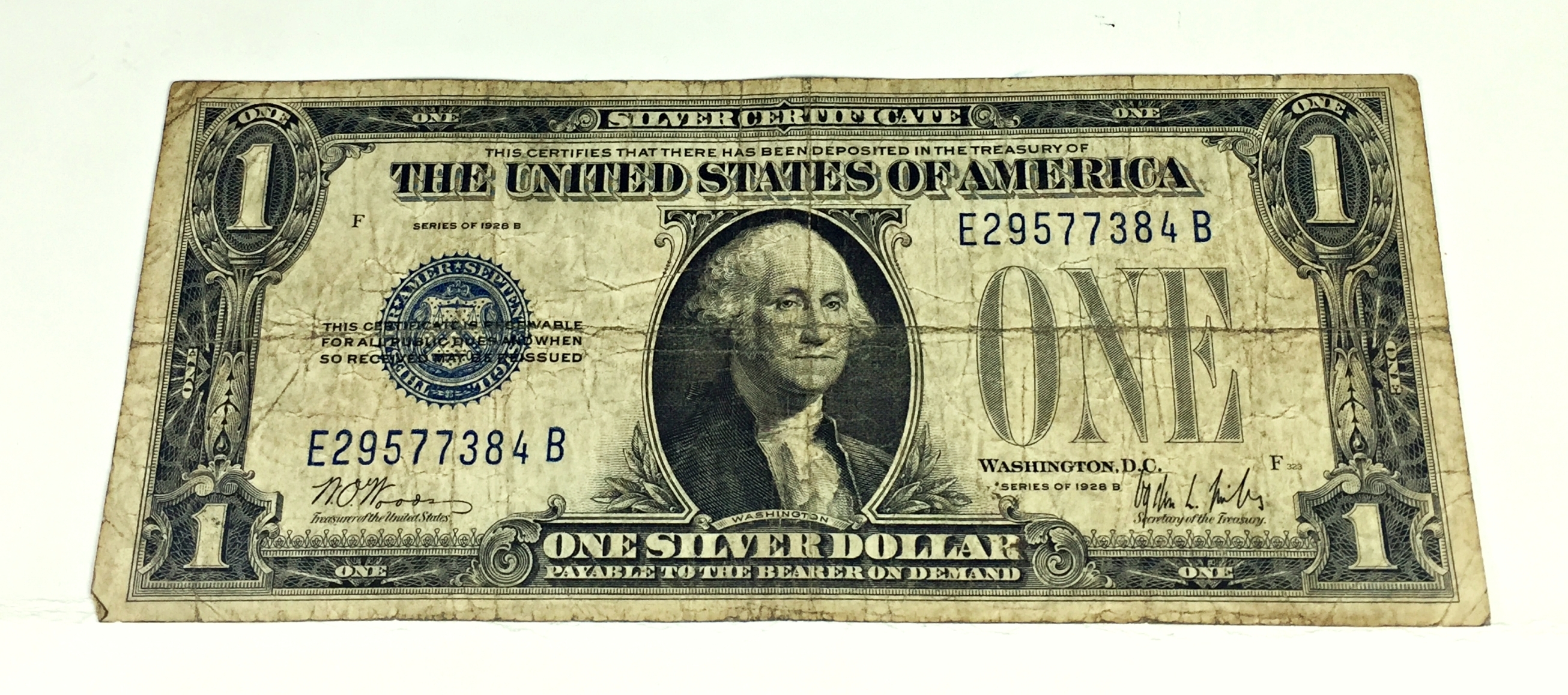 Series 1928B $1 Funny Back Silver Certificate*Circulated | Property Room