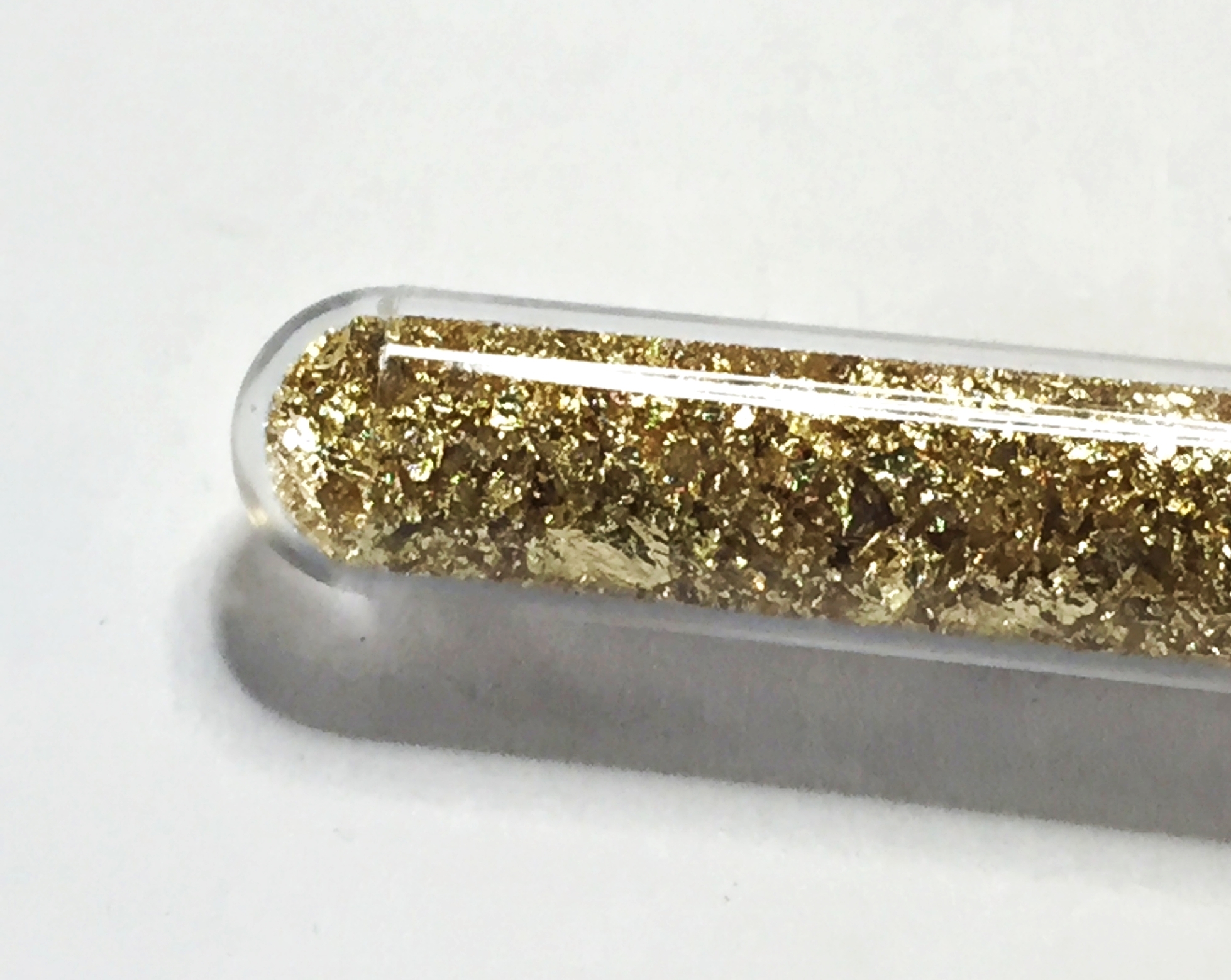 Small Vial Filled with 24K Gold Flakes*Total Weight with Vial is 2.3