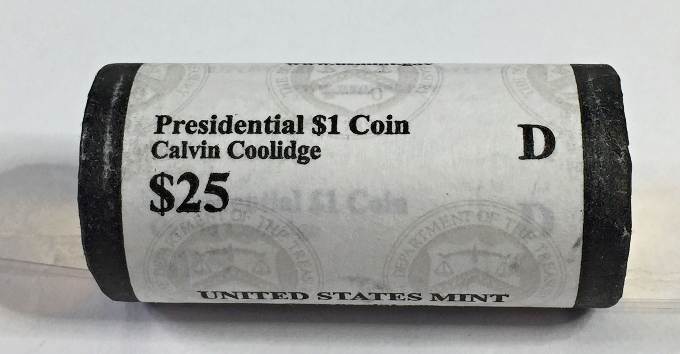 UNOPENED 2014D 25 US Mint Roll of Calvin Coolidge Commemorative