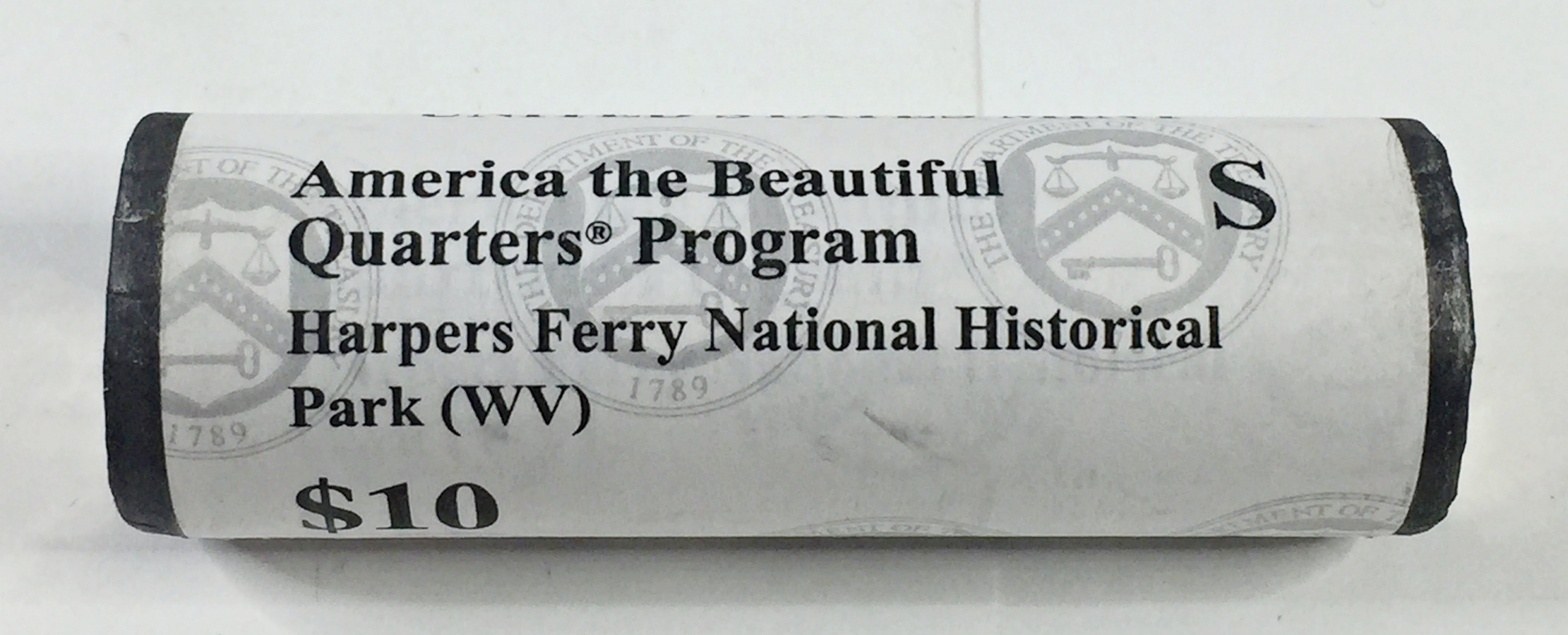 UNOPENED US Mint 2016-S $10 Roll of America the Beautiful Harpers Ferry ...