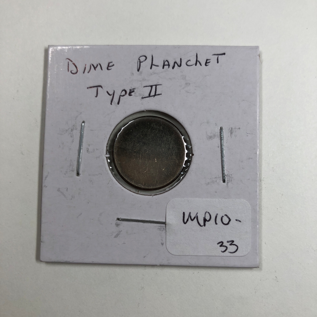 US Dime Planchet Type 2 Error Coin Property Room Us dime planchet type 2 error coin property room