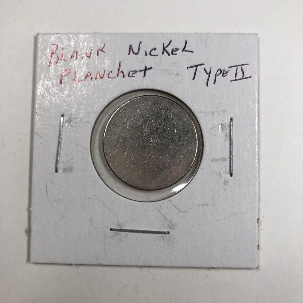 US Nickel Planchet Type 2 Error Coin Property Room Us nickel planchet type 2 error coin property room
