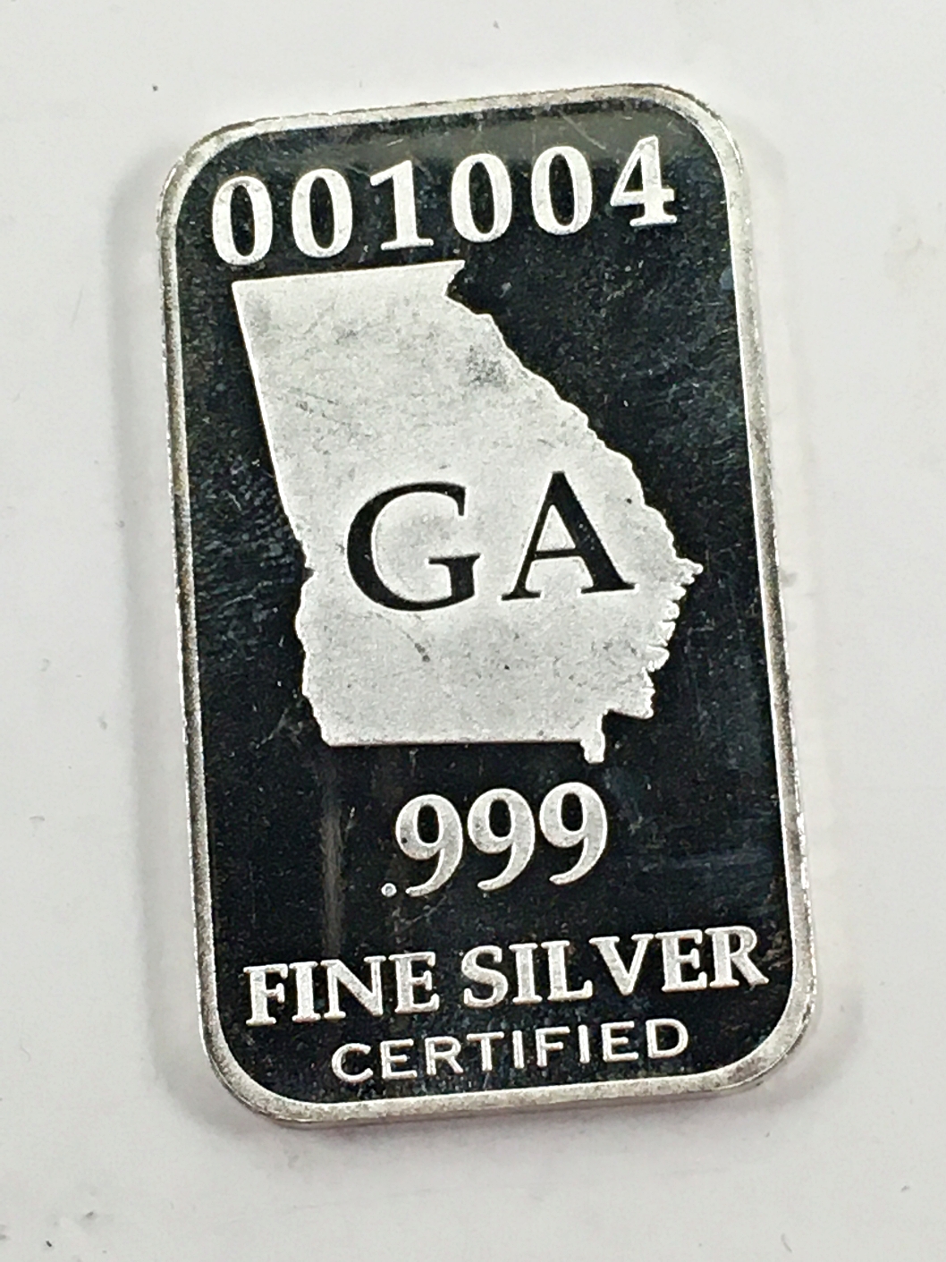 US State of Silver Bar*Full Troy Oz.*.999 Fine Certified Silver