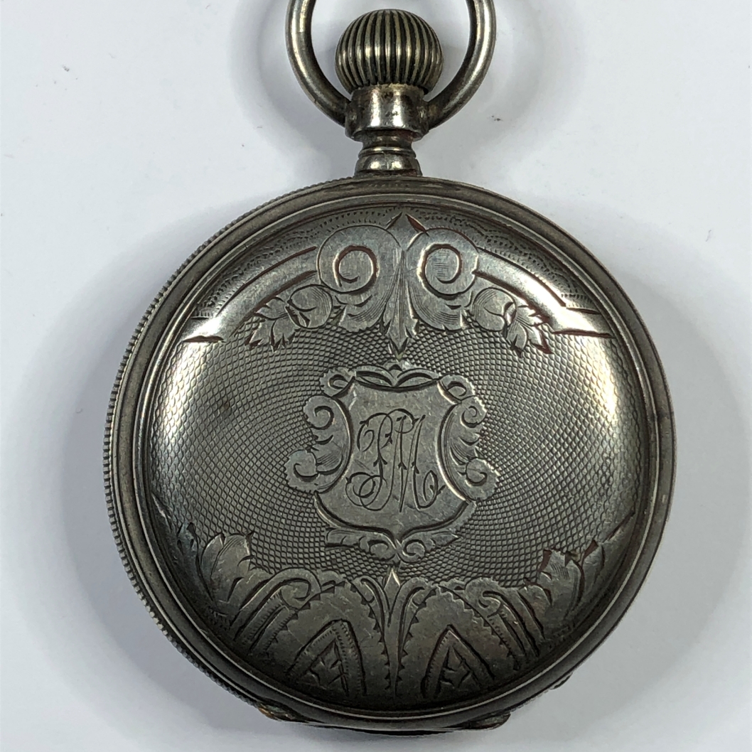 Vintage Robert Brandy Geneva Coin Silver Pocket Watch Case 85.4 Grams