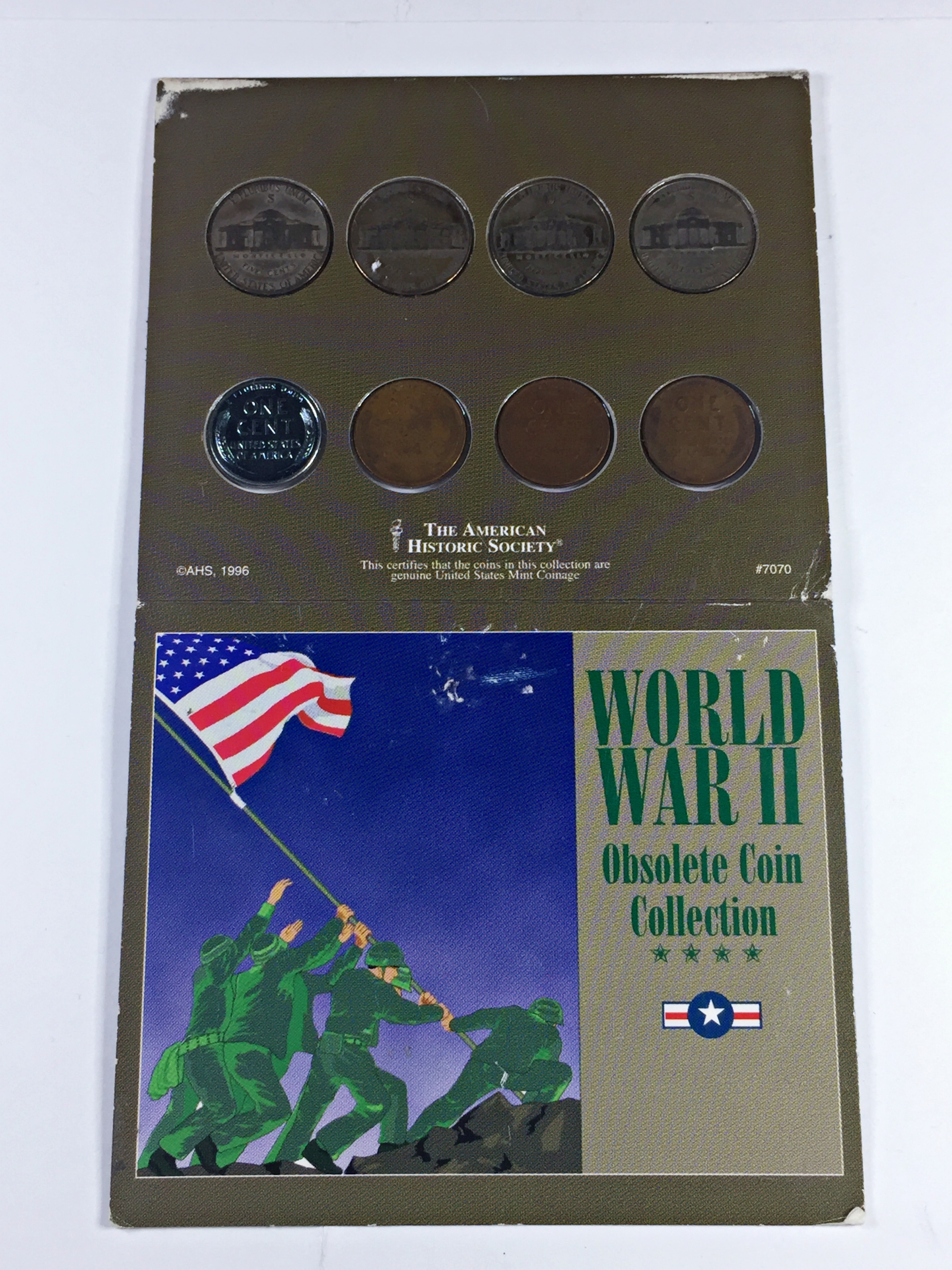 World War II Obsolete Coin Collection*4 Silver Nickels, 3 Lincoln Head ...