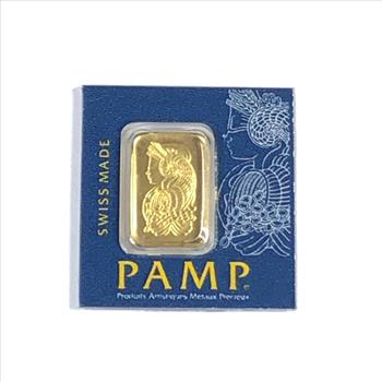 1 Gram .9999 Fine Gold Bar*PAMP