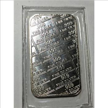 1 Troy Ounce .999 Fine Silver Bar*Mid-states Recycling & Refining
