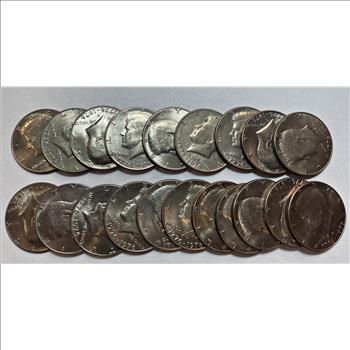 $10 Roll of (20) 1976 U.S. Bicentennial Kennedy Half Dollars