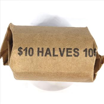 $10 Roll of Mixed-Dated Kennedy Half Dollars