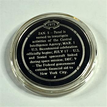 1.2 oz Proof Sterling Silver Historical Commemorative Medallion*America's Bicentennial and Rededication*In Capsule
