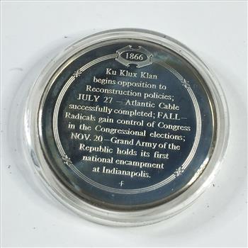 1.2 oz Proof Sterling Silver Historical Commemorative Medallion*Atlantic Cable Connects America and Europe*In Capsule