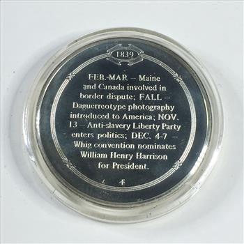 1.2 oz Proof Sterling Silver Historical Commemorative Medallion*First Use of Photography in America*In Capsule
