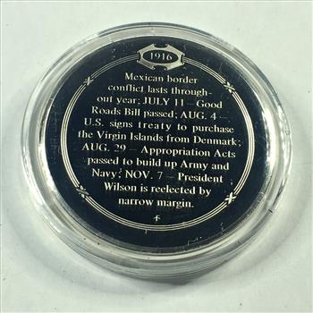 1.2 oz Proof Sterling Silver Historical Commemorative Medallion*Mexican Border Warfare*In Capsule
