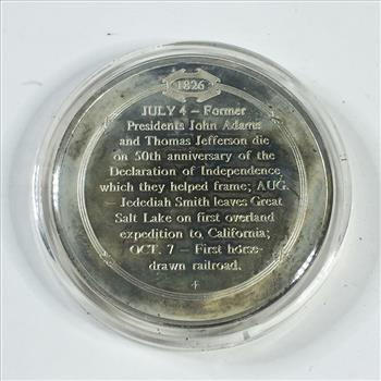 1.2 oz Proof Sterling Silver Historical Commemorative Medallion*The Nation Celebrates It's 50th Anniversary*In Capsule