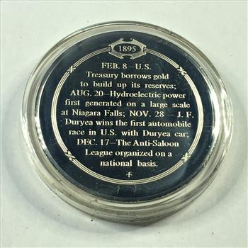 1.3 oz Proof Sterling Silver Historical Commemorative Medallion*America Enters the Horseless Age*In Capsule