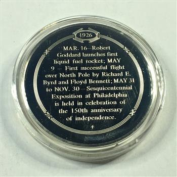 1.3 oz Proof Sterling Silver Historical Commemorative Medallion*Sesquicentennial of American Independence*In Capsule