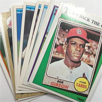 15 Vintage Baseball Cards including Bob Gibson *Hall of Famer