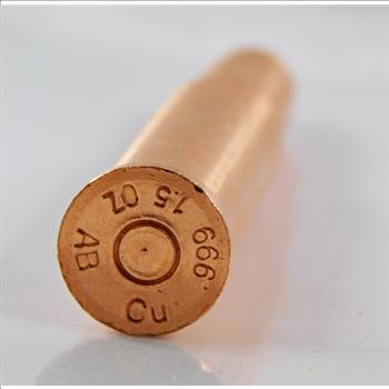 1.5oz .999 Fine Copper Bullet*2 1/2