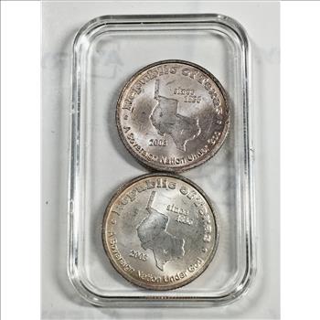 16 Grams .999 Fine Silver in Rounds*Republic of Texas