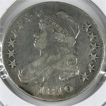 1810 Silver Capped Bust Half Dollar 213 Year Old Type Coin *Full Liberty