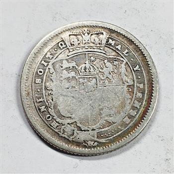 1819 GREAT BRITAIN SHILLING SILVER GEORGE III