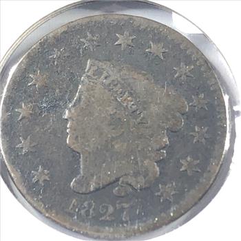 1827 Classic Head Large Cent*LIBERTY Fully Visible