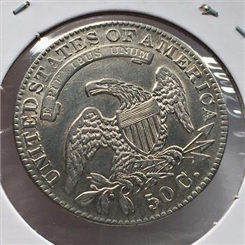 1832 Silver Capped Bust Lettered Edge Half Dollar
