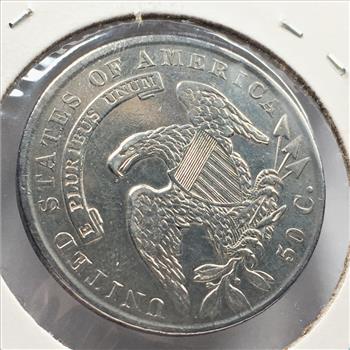 1834 Silver Capped Bust Lettered Edge Half Dollar