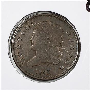 1835 Classic Head 1/2 Cent*LIBERTY Fully Visible