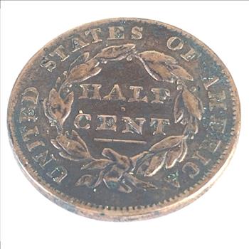 1835 Classic Head Half Cent