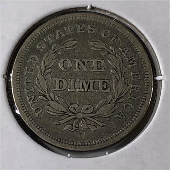 1840 (no drapery) Seated Liberty Dime*LIBERTY Fully Visible