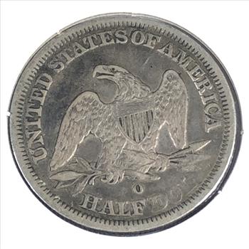 1843-O Silver Seated Liberty Half Dollar*Struck at New Orleans*LIBERTY Fully Visible