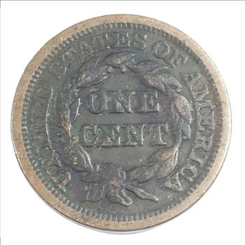 1845  Braided Hair Large Cent*LIBERTY Fully Visible