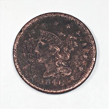 1846 Braided Hair Large Cent