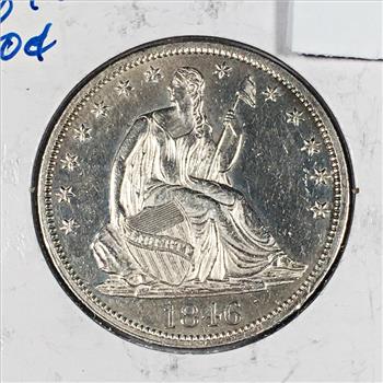 1846 Silver Seated Liberty Half Dollar*High Grade