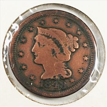 1848 Braided Hair Large Cent