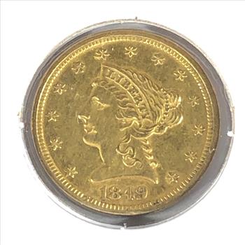 1849 $2-1/2 Liberty Head Gold Quarter Eagle