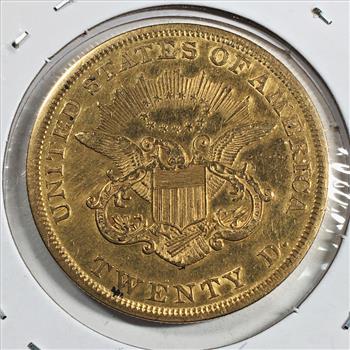 1850 $20 Liberty Head Gold Double Eagle - Made of 1849 California Gold