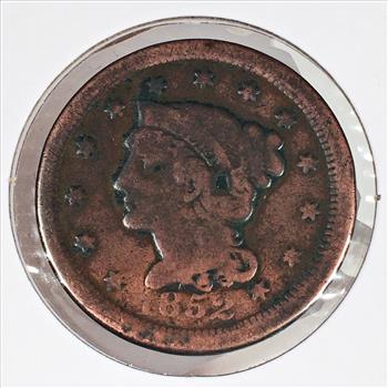 1852 Braided Hair Large Cent