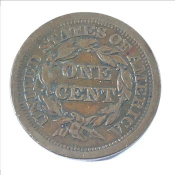 1852 Braided Hair Large Cent*LIBERTY Fully Visible