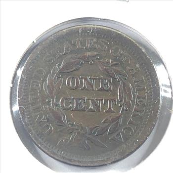 1852 Braided Hair Large Cent*LIBERTY Fully Visible