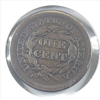 1853 Braided Hair Large Cent*LIBERTY Fully Visible