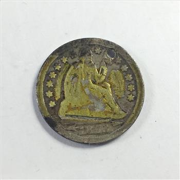 1853 with arrows Silver Seated Liberty Dime