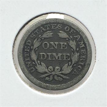1853 with arrows Silver Seated Liberty Dime