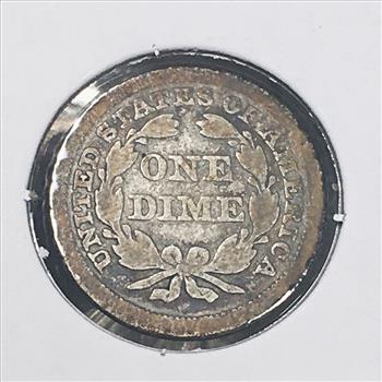 1853 with arrows Silver Seated Liberty Dime