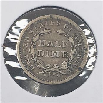 1853 with arrows Silver Seated Liberty Half Dime