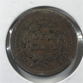 1854 Braided Hair Large Cent*LIBERTY Fully Visible